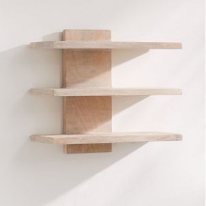 Urban Outfitters Wall Art - • UO 3 t i e r e d w o o d e n s h e l f • Urban Outfitters Wall Art - • UO 3 t i e r e d w o o d e n s h e l f •